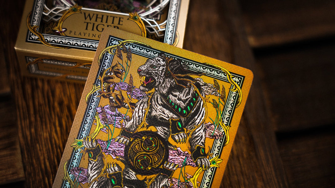 White Tiger Playing Cards